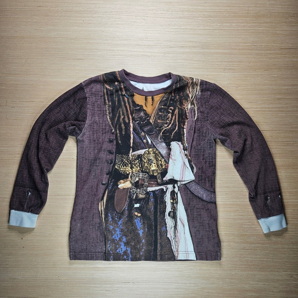 Jack Sparrow Disney Parks Long Sleeve Mens XL Brown Costume Pirates Caribbean